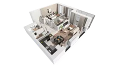 3 pokoje, apartament 73,98 m², piętro 18, oferta nr C-18-205C, ATAL Olimpijska, Katowice, Bogucice, ul. Olimpijska / al. Korfantego