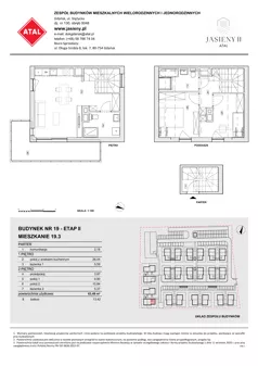 3 pokoje, mieszkanie 63,49 m², parter, oferta nr 19.3, ATAL Jasieny II, Gdańsk, Jasień, ul. Stężycka