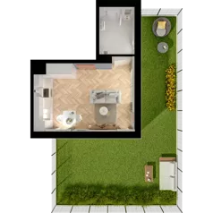 3 pokoje, mieszkanie 63,49 m², parter, oferta nr 19.3, ATAL Jasieny II, Gdańsk, Jasień, ul. Stężycka