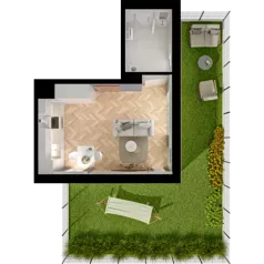 3 pokoje, mieszkanie 63,49 m², parter, oferta nr 21.3, ATAL Jasieny II, Gdańsk, Jasień, ul. Stężycka