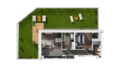 3 pokoje, mieszkanie 63,44 m², parter, oferta nr B9-K2-0-1, ATAL Strachowicka II, Wrocław, Żerniki, Fabryczna, ul. Strachowicka