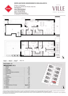 Dom 122,41 m², oferta nr D1.2, ATAL Ville przy Białej, Wrocław, Leśnica, Stabłowice, ul. Biała