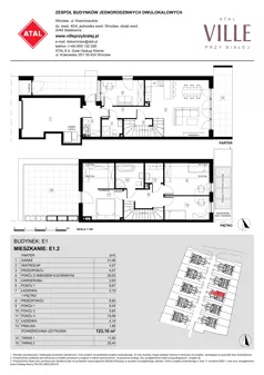 Dom 123,10 m², oferta nr E1.2, ATAL Ville przy Białej, Wrocław, Leśnica, Stabłowice, ul. Biała