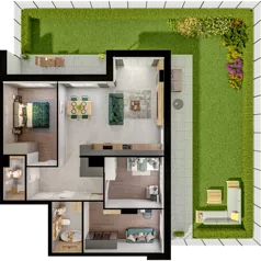 4 pokoje, mieszkanie 80,17 m², piętro 1, oferta nr A01.1.12, Skwer Witosa, Piastów, ul. Bodycha/Witosa