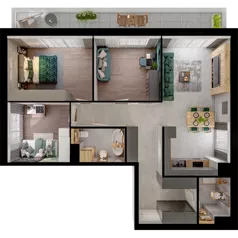 4 pokoje, mieszkanie 86,05 m², piętro 2, oferta nr C01.2.15, Skwer Witosa, Piastów, ul. Bodycha/Witosa