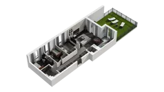 4 pokoje, mieszkanie 72,05 m², piętro 1, oferta nr C.1.06, ATAL Wzgórze Oruni, Gdańsk, Orunia Górna-Gdańsk Południe, ul. Emilii Hoene