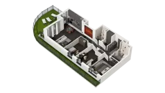 4 pokoje, mieszkanie 80,36 m², parter, oferta nr D.0.05, ATAL Wzgórze Oruni, Gdańsk, Orunia Górna-Gdańsk Południe, ul. Emilii Hoene