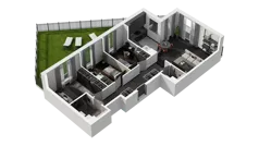 4 pokoje, mieszkanie 72,10 m², parter, oferta nr D.0.01, ATAL Wzgórze Oruni, Gdańsk, Orunia Górna-Gdańsk Południe, ul. Emilii Hoene