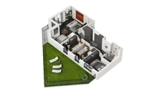 4 pokoje, mieszkanie 72,10 m², parter, oferta nr D.0.01, ATAL Wzgórze Oruni, Gdańsk, Orunia Górna-Gdańsk Południe, ul. Emilii Hoene