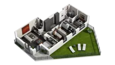 4 pokoje, mieszkanie 72,10 m², parter, oferta nr D.0.01, ATAL Wzgórze Oruni, Gdańsk, Orunia Górna-Gdańsk Południe, ul. Emilii Hoene