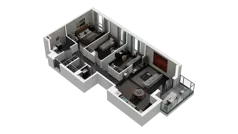 4 pokoje, mieszkanie 80,36 m², piętro 1, oferta nr D.1.12, ATAL Wzgórze Oruni, Gdańsk, Orunia Górna-Gdańsk Południe, ul. Emilii Hoene