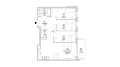 4 pokoje, mieszkanie 73,28 m², piętro 1, oferta nr 7.2.14, Osiedle Przyjemne - etap IV, Gdańsk, Jasień, ul. Flisykowskiego