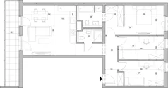 4 pokoje, mieszkanie 85,81 m², piętro 2, oferta nr E.2.212, ATAL Unii Lubelskiej, Poznań, Rataje, Starołęka, ul. Heleny Tadeuszak