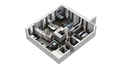 4 pokoje, mieszkanie 79,43 m², piętro 1, oferta nr B1.1.11, Zakole Wisły II, Kraków, Podgórze, ul. Na Zakolu Wisły