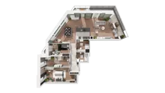 4 pokoje, mieszkanie 116,84 m², piętro 8, oferta nr B-08-58B, ATAL Olimpijska, Katowice, Bogucice, ul. Olimpijska / al. Korfantego