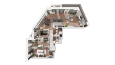 4 pokoje, mieszkanie 116,21 m², piętro 9, oferta nr B-09-66B, ATAL Olimpijska, Katowice, Bogucice, ul. Olimpijska / al. Korfantego
