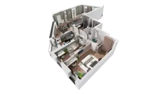 4 pokoje, mieszkanie 116,21 m², piętro 9, oferta nr B-09-66B, ATAL Olimpijska, Katowice, Bogucice, ul. Olimpijska / al. Korfantego