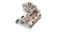 4 pokoje, mieszkanie 116,21 m², piętro 9, oferta nr B-09-66B, ATAL Olimpijska, Katowice, Bogucice, ul. Olimpijska / al. Korfantego