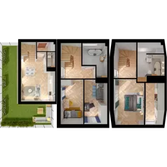 4 pokoje, mieszkanie 87,98 m², parter, oferta nr 19.1, ATAL Jasieny II, Gdańsk, Jasień, ul. Stężycka