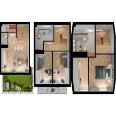 4 pokoje, mieszkanie 88,19 m², parter, oferta nr 19.2, ATAL Jasieny II, Gdańsk, Jasień, ul. Stężycka