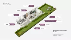 Dom 128,10 m², oferta nr A1.1, ATAL Ville przy Białej, Wrocław, Leśnica, Stabłowice, ul. Biała