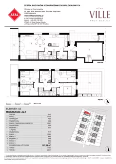 Dom 127,68 m², oferta nr A2.1, ATAL Ville przy Białej, Wrocław, Leśnica, Stabłowice, ul. Biała