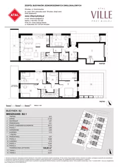 Dom 126,60 m², oferta nr B2.1, ATAL Ville przy Białej, Wrocław, Leśnica, Stabłowice, ul. Biała