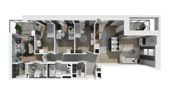 5 pokoi, mieszkanie 99,01 m², piętro 2, oferta nr B1.2.3, ATAL Symbioza, Gdynia, Cisowa, ul. Kcyńska