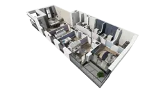 5 pokoi, mieszkanie 99,01 m², piętro 2, oferta nr B1.2.3, ATAL Symbioza, Gdynia, Cisowa, ul. Kcyńska
