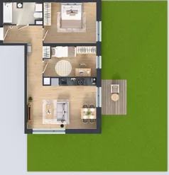 3 pokoje, mieszkanie 57,34 m², piętro 1, oferta nr B10-K3-1-4, Żerniki Na Novo III, Wrocław, Żerniki, ul. Maxa Berga