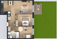 3 pokoje, mieszkanie 63,33 m², piętro 2, oferta nr B9-K2-2-4, Żerniki Na Novo III, Wrocław, Żerniki, ul. Maxa Berga