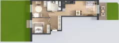 3 pokoje, mieszkanie 57,04 m², piętro 1, oferta nr B12-K1-1-1, Żerniki Na Novo III, Wrocław, Żerniki, ul. Maxa Berga