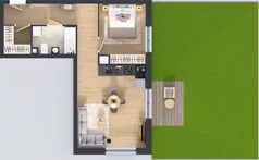 2 pokoje, mieszkanie 49,12 m², parter, oferta nr B9-K1-0-1, Żerniki Na Novo III, Wrocław, Żerniki, ul. Maxa Berga