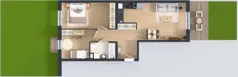 3 pokoje, mieszkanie 63,33 m², parter, oferta nr B9-K2-0-2, Żerniki Na Novo III, Wrocław, Żerniki, ul. Maxa Berga