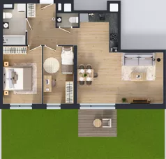 3 pokoje, mieszkanie 66,01 m², parter, oferta nr B9-K5-0-2, Żerniki Na Novo III, Wrocław, Żerniki, ul. Maxa Berga