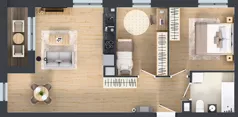 3 pokoje, mieszkanie 62,13 m², piętro 1, oferta nr B9-K2-1-1, Żerniki Na Novo III, Wrocław, Żerniki, ul. Maxa Berga