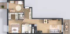 3 pokoje, mieszkanie 66,23 m², piętro 3, oferta nr B9-K4-3-1, Żerniki Na Novo III, Wrocław, Żerniki, ul. Maxa Berga