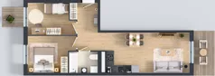 3 pokoje, mieszkanie 55,42 m², piętro 4, oferta nr B9-K5-4-1, Żerniki Na Novo III, Wrocław, Żerniki, ul. Maxa Berga
