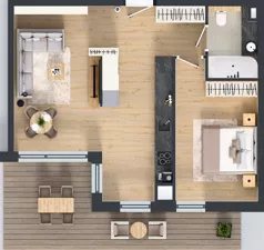 2 pokoje, mieszkanie 54,68 m², piętro 2, oferta nr C.2.5, ATAL Parkowa, Poznań, Nowe Miasto, Osiedle Warszawskie, ul. Mogileńska
