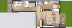 3 pokoje, mieszkanie 77,22 m², parter, oferta nr F.0.3, ATAL Parkowa, Poznań, Nowe Miasto, Osiedle Warszawskie, ul. Mogileńska