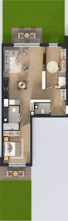3 pokoje, mieszkanie 72,28 m², parter, oferta nr I.0.3, ATAL Parkowa, Poznań, Nowe Miasto, Osiedle Warszawskie, ul. Mogileńska