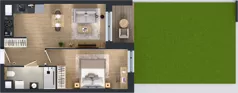 2 pokoje, mieszkanie 41,86 m², parter, oferta nr 1A.0.09, Nowa Francuska IIB, Katowice, Osiedle Paderewskiego-Muchowiec, Muchowiec, ul. Szybowcowa