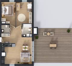 3 pokoje, mieszkanie 69,78 m², piętro 8, oferta nr 1B.8.140, Nowa Francuska IIB, Katowice, Osiedle Paderewskiego-Muchowiec, Muchowiec, ul. Szybowcowa