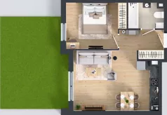 2 pokoje, mieszkanie 43,57 m², parter, oferta nr 2.0.07, Osiedle Rytelska, Gdańsk, Orunia Górna-Gdańsk Południe, ul. Rytelska