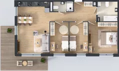 4 pokoje, mieszkanie 81,38 m², piętro 3, oferta nr 2.3.09, Osiedle Rytelska, Gdańsk, Orunia Górna-Gdańsk Południe, ul. Rytelska