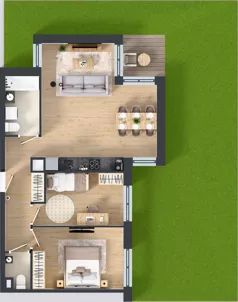 3 pokoje, mieszkanie 64,92 m², piętro 2, oferta nr III-B1.M12, Strefa Cegielnia 3, Kraków, Wzgórza Krzesławickie, Zesławice, ul. Gustawa Morcinka