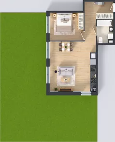 2 pokoje, mieszkanie 50,05 m², parter, oferta nr III-B3.M23, Strefa Cegielnia 3, Kraków, Wzgórza Krzesławickie, Zesławice, ul. Gustawa Morcinka