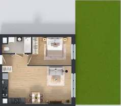 2 pokoje, mieszkanie 47,58 m², parter, oferta nr 2A.10, Skwer Harmonia 2, Kraków, Podgórze, Rybitwy, ul. Półłanki