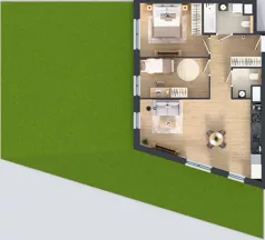 3 pokoje, mieszkanie 63,58 m², parter, oferta nr 2B.05, Skwer Harmonia 2, Kraków, Podgórze, Rybitwy, ul. Półłanki