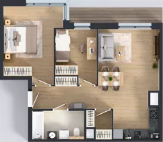 3 pokoje, mieszkanie 58,80 m², piętro 6, oferta nr A3.6.211, ATAL Floriana, Szczecin, Śródmieście, Łasztownia, św. Floriana